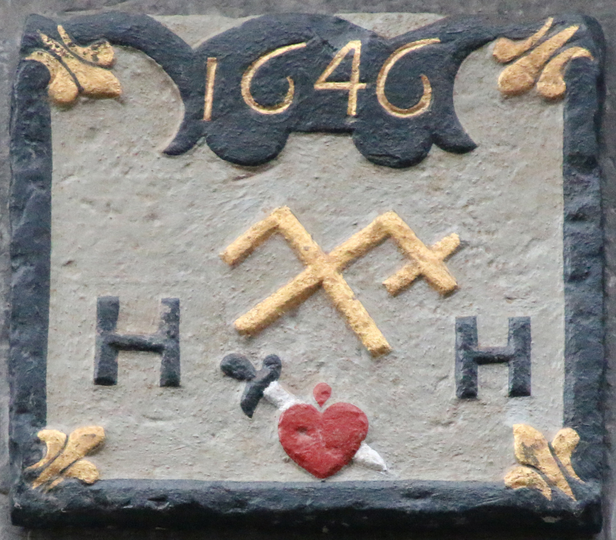 Maastrichtse gevelsteen Hartsvanger Bouillonstraat 14